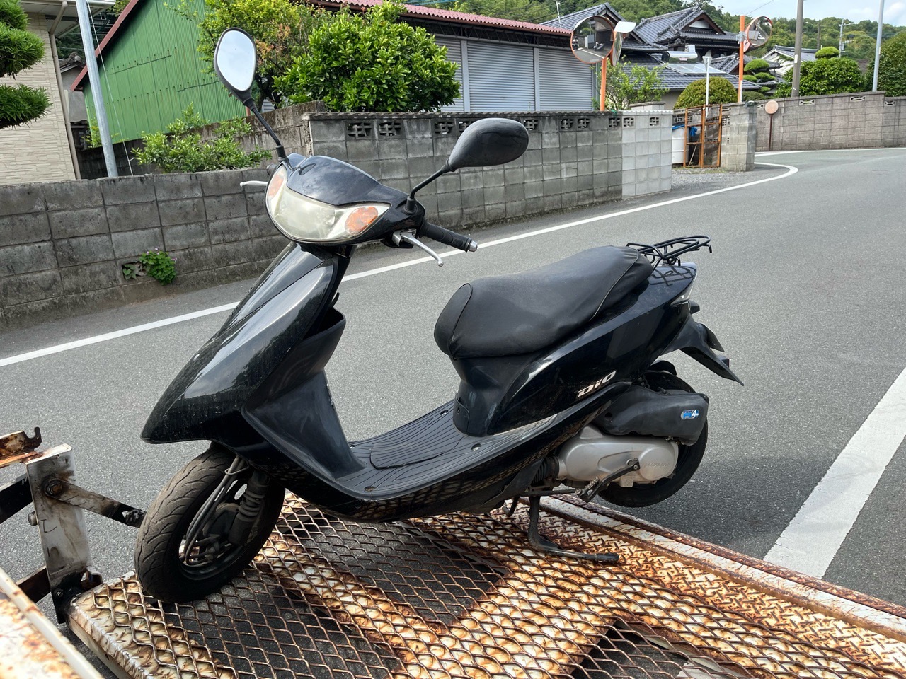 菊池郡菊陽町津久礼O様　HONDA　ディオ　AF68型　即日お伺い
