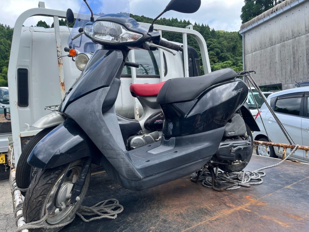 鹿児島県出水郡長島町バイクショップ様　HONDA　タクト　AF75型