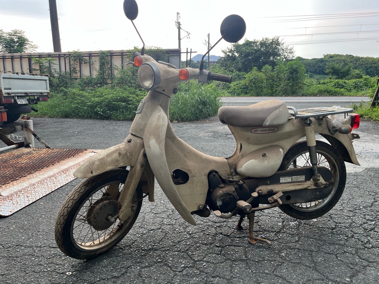 玉名市岱明町高道T様　HONDA　リトルカブ　AA01型　即日お伺い