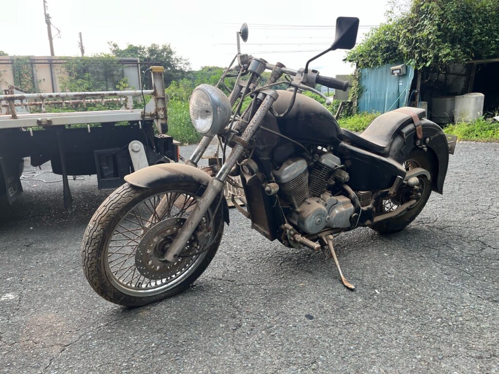 玉名市岱明町高道T様　HONDA　スティード400　NC26型　即日お伺い