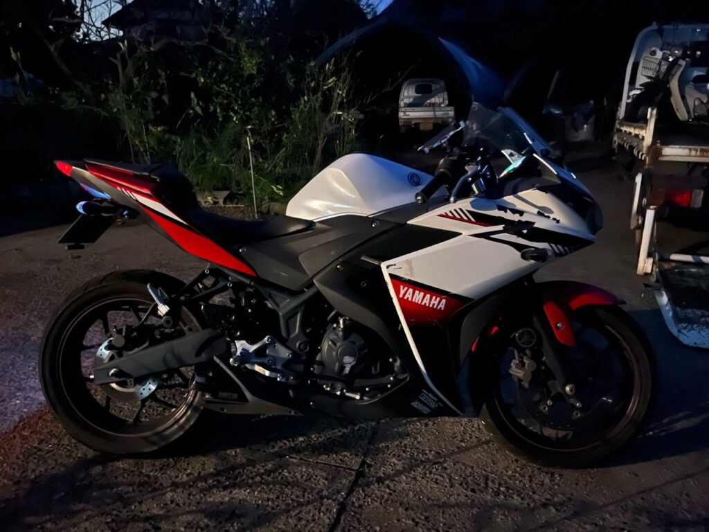 熊本市北区植木町轟S様　YAMAHA　YZF R25　RG10J型　※秋の買取祭対象車